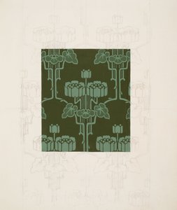 Design mit Blumen und Blättern von Harry Napper