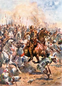 Angriff der Einundzwanzigsten Lancers. Schlacht von Omdurman von Harry Payne