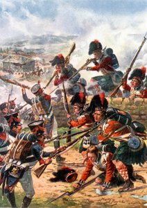 Der Angriff der Black Watch. Schlacht von Corunna