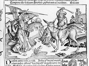 Bileams Esel aus Hartmann Schedels Nürnberger Chronik