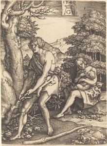 Adam und Eva bei der Arbeit