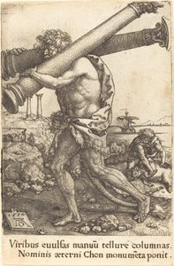 Herkules trägt die zwei Säulen von Gaza, 1550