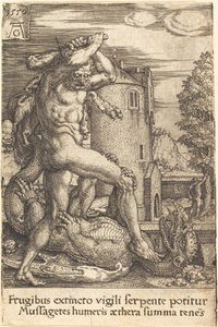 Herkules tötet den Drachen