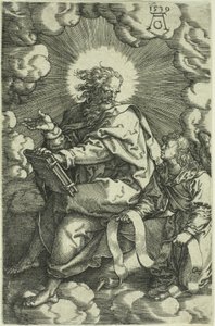 Matthäus, aus Die vier Evangelisten von Heinrich Aldegrever