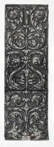 Ornamentdesign mit Fischen von Heinrich Aldegrever