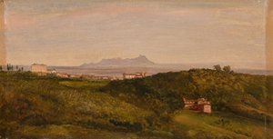 Blick auf den Monte Circeo von Heinrich Burkel