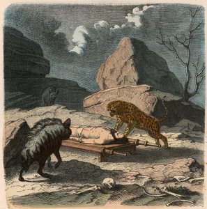 Alter Orient, Perser: Aussetzen eines Leichnams von Heinrich Leutemann