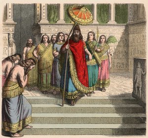 Assyrer: König und Gefolge von Heinrich Leutemann