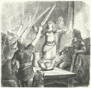 Balten trinken einen Toast auf die Kinder ihres Königs von Heinrich Leutemann