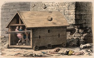 Rammbock, Belagerungsmaschine von Heinrich Leutemann