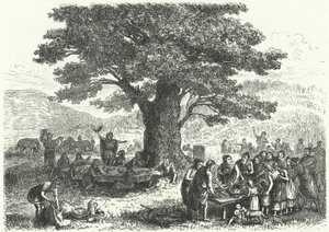 Fest im alten Deutschland (Stich) von Heinrich Leutemann