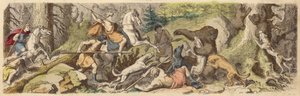 Bärenjagd im antiken Griechenland von Heinrich Leutemann