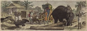 Szene in Bengalen, Indien von Heinrich Leutemann