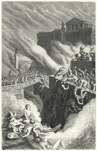 Sturm auf die Byrsa und die Zerstörung Karthagos von Heinrich Leutemann