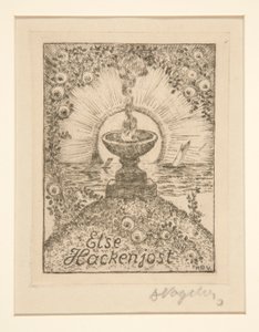 Exlibris: Else Hackenjost von Heinrich Vogeler