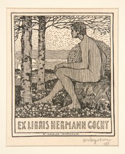Exlibris Hermann Gocht von Heinrich Vogeler