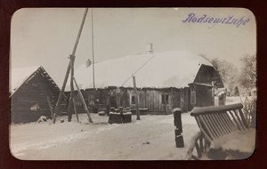 Erster Weltkrieg: die Ukraine in den Jahren 1914-1916 während der Invasion der deutschen Armee. Ansicht mit Schnee (s/w Foto) von Heldenfriedhof Dsessentniki (attr. to)