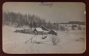 Erster Weltkrieg: die Ukraine in den Jahren 1914-1916 während der Invasion der deutschen Armee. Ansicht mit Schnee (s/w Foto) von Heldenfriedhof Dsessentniki (attr. to)