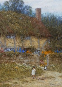 Ein Cottage in der Nähe von Godalming, Surrey von Helen Allingham