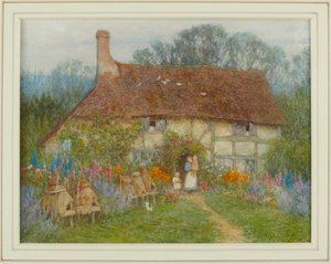 Ein Cottage in Surrey, 1880 von Helen Allingham