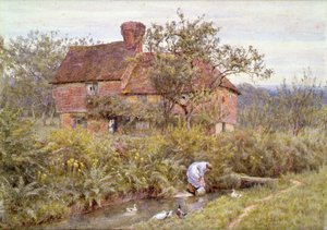 Ein altes Surrey Cottage
