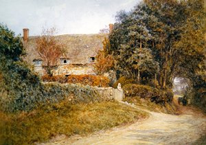 Tauben füttern von Helen Allingham