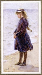 Porträt eines Mädchens am Strand
