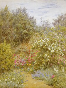 Rosen in einem Garten in Surrey von Helen Allingham