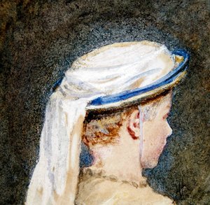 Die weiße Haube von Helen Allingham