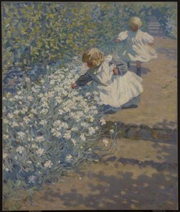 Blumen pflücken, ca. 1912 von Helen Galloway McNicholl