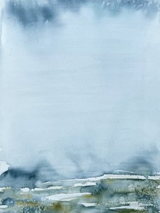 Nebliger Horizont Landschaft