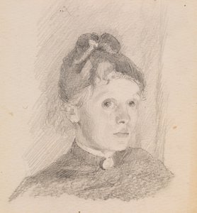 Selbstporträt, 1880-1884 von Helene Schjerfbeck