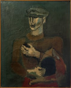 Junger Mann mit Sixpence-Mütze von Helmut Kolle