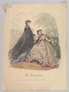 Zwei Frauen im Freien, Nr. 720, aus La Elegancia Barcelona