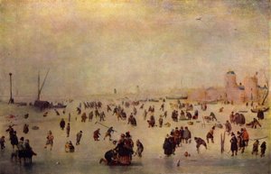 Schlittschuhszene von Hendrick Avercamp