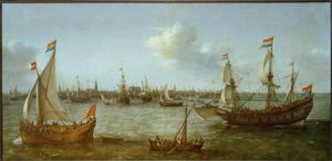 Ansicht des Ij bei Amsterdam