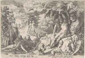 Das Goldene Zeitalter Metamorphosen von Ovid (Serientitel) von Hendrick Goltzius (workshop of)