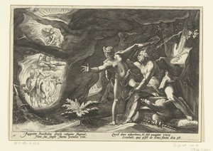 Jupiter vergeht sich an Io von Hendrick Goltzius (workshop of)