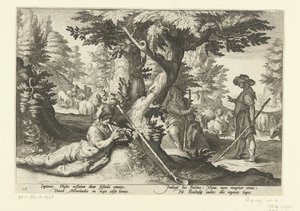 Mercurius und Battus