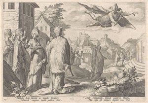 Merkur und Herse (Metamorphosen von Ovidius) von Hendrick Goltzius (workshop of)