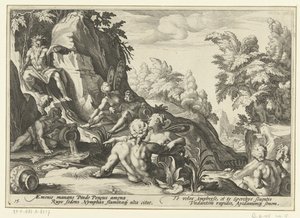 Peneus von anderen Flussgöttern besucht