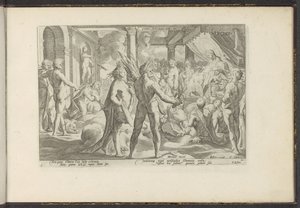 Phaëton im Palast des Helios von Hendrick Goltzius (workshop of)