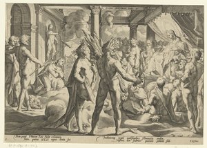 Phaëton im Palast des Helios von Hendrick Goltzius (workshop of)