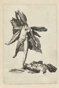 Pyramus und Thisbe von Hendrick Goltzius (workshop of)
