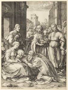Anbetung der Könige von Hendrick Goltzius