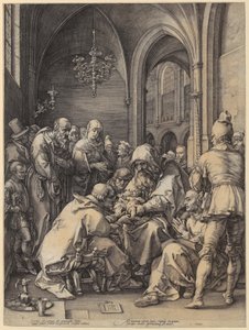 Anbetung der Könige, Blatt 5 der Folge "Das Leben der Jungfrau Maria" von Hendrick Goltzius