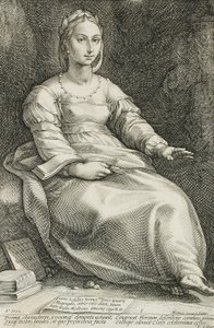 Kalliope von Hendrick Goltzius
