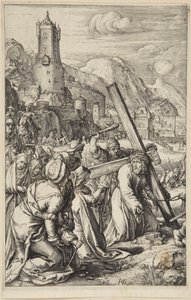 Christus trägt das Kreuz von Hendrick Goltzius