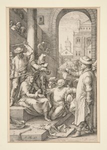 Christus mit Dornen gekrönt, aus Die Passion, Nr. 7 in einer Serie von 12 Stichen