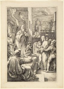 Christus vor Kaiphas von Hendrick Goltzius